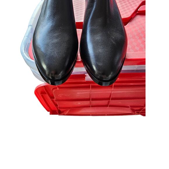 Rag & Bone Rover Leather Short Boot Size 36.5 US 6.5 Black Ankle Bootie - Picture 3 of 6